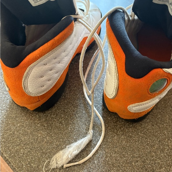 Jordan Kids White and Orange Sneakers - Picture 7 of 7